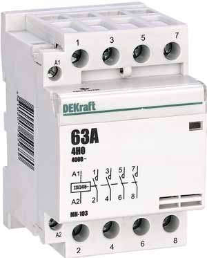 Модульный контактор для распределительного щита 18081DEK