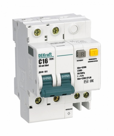 Автоматический выключатель дифференциального тока (дифавтомат, АВДТ) 15149DEK